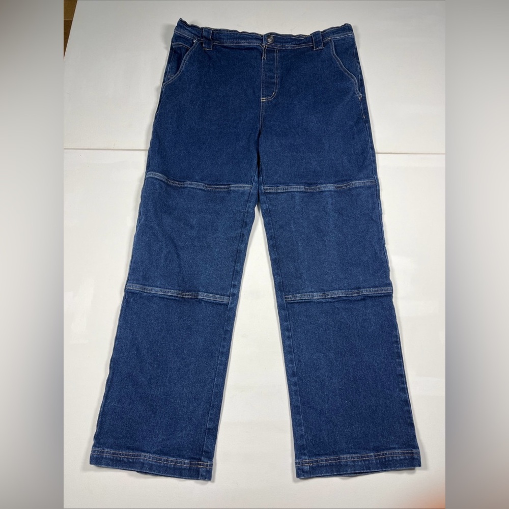 Vintage Independent Truck Jeans Blue Loose Baggy Skater Denim Men’s XL 36”
